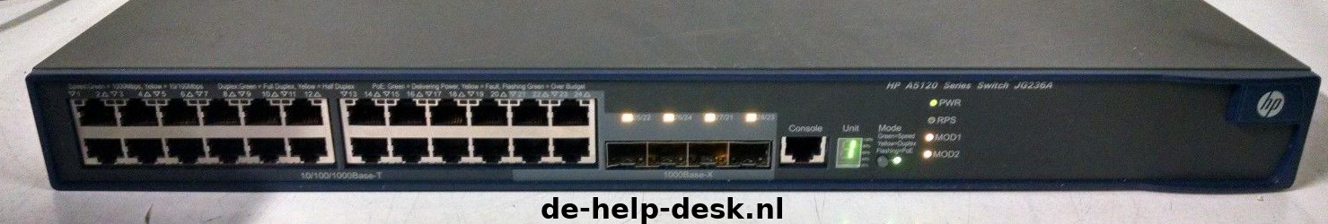 Hewlett Packard Enterprise switch: A 5120-24G EI