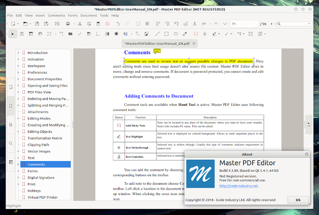 Master PDF editor